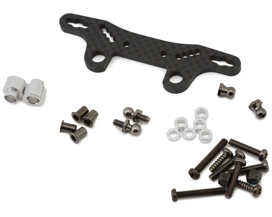 TT-02 Carbon Fiber Shock Stay II Assembly Set (Front/Rear)