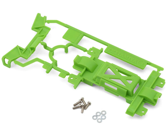 JR MS Chassis Reinforced Gear Cover (Flo Green) (Limited Edition)