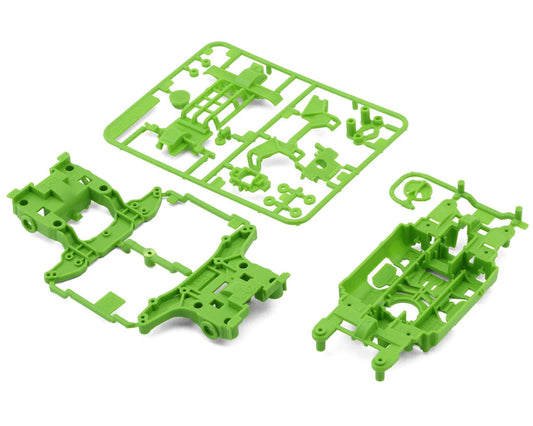 Mini 4WD Station MS Chassis Set (Flo Green) (Limited Edition)