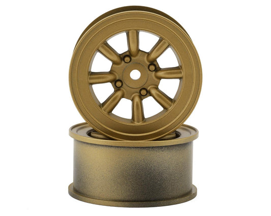 RS Watanabe 1/10 Drift Wheels (Gold) (2) (2mm Offset)