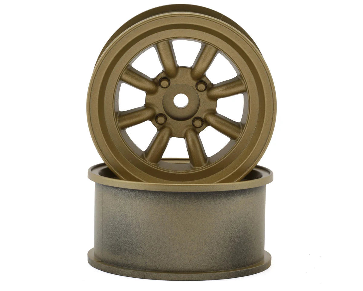 RS Watanabe 1/10 Drift Wheels (Gold) (2) (5mm Offset)