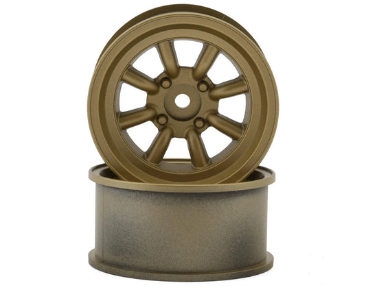 RS Watanabe 1/10 Drift Wheels (Gold) (2) (5mm Offset)