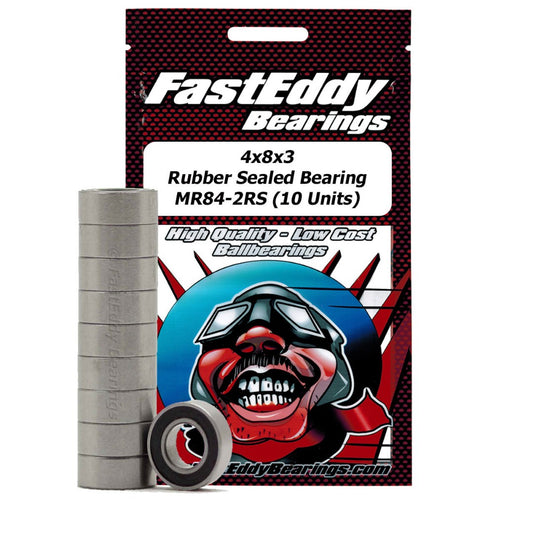 4x8x3 Rubber Sealed Bearings (10)