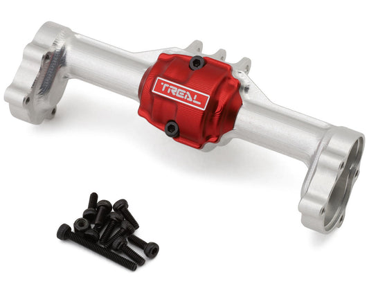 Redcat Ascent-18 7075 Aluminum Rear Axle Housing (Silver) w/Hubs