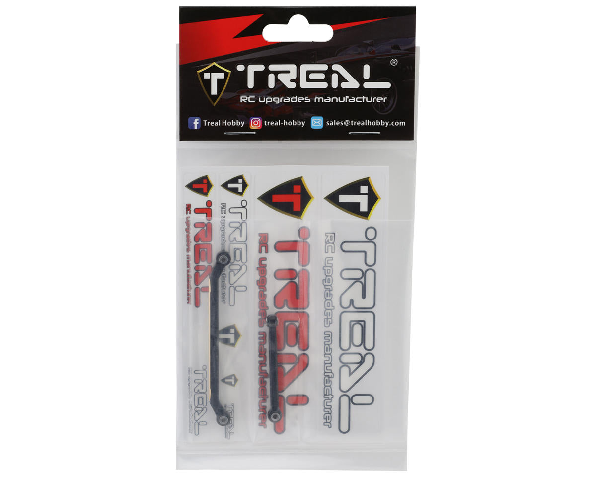 Redcat Ascent-18 Brass Front Steering Link Set (Black) (2) (13.1g)