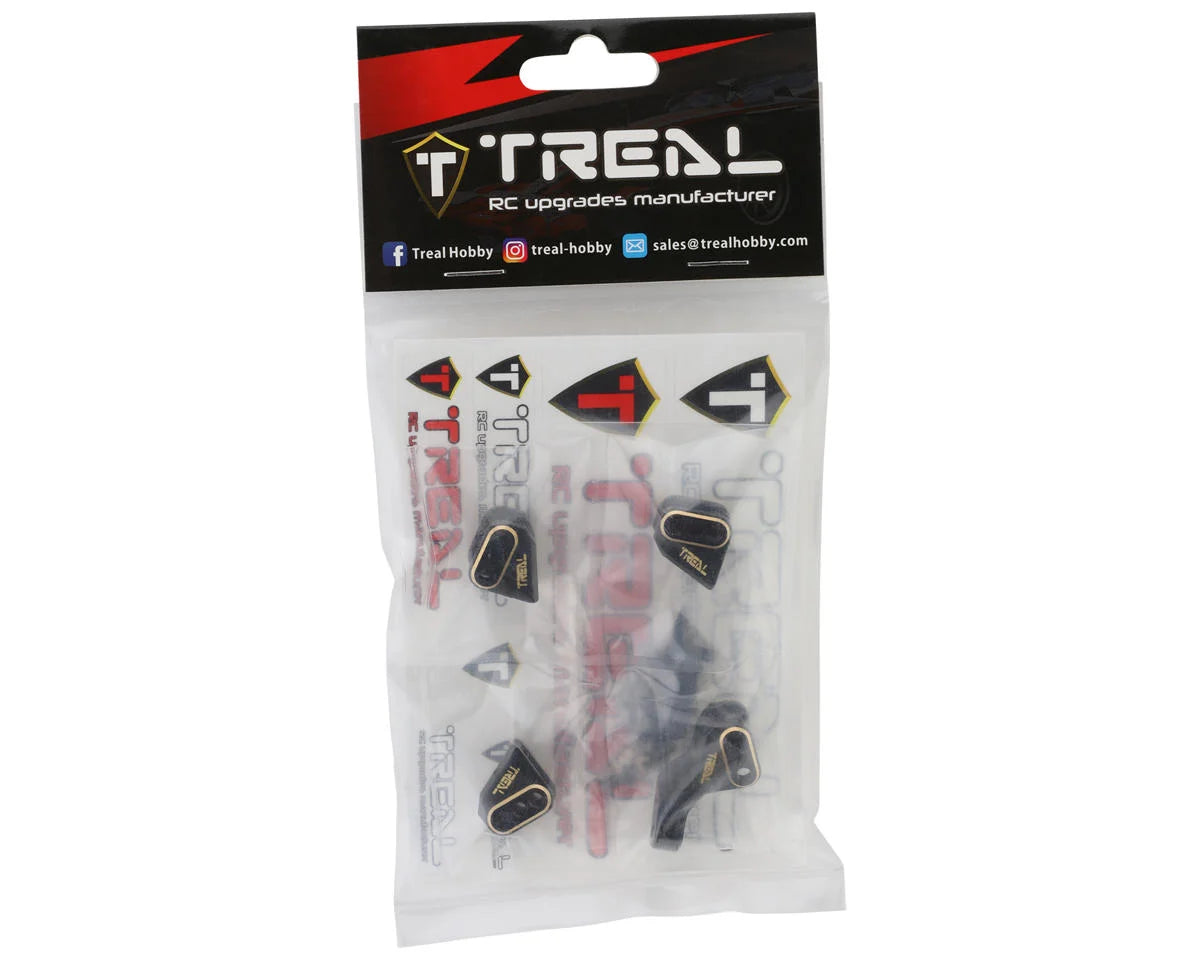 Redcat Gen8 Brass Lower Link Mounts (Black) (4) (35.5g)