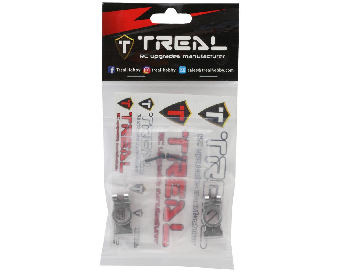 Arrma Typhon/Granite Grom 7075 Aluminum Rear Hub Carriers (Silver) (2)