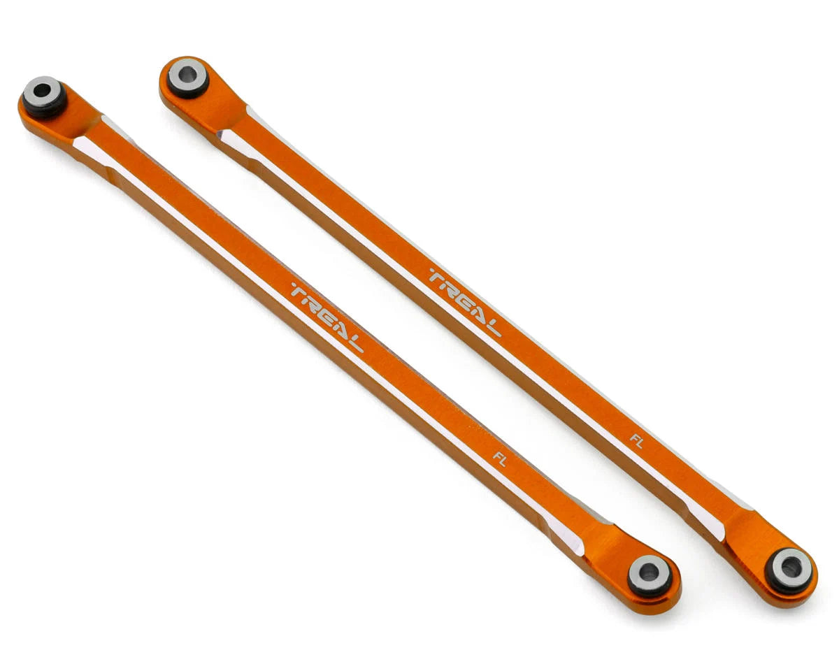 Axial RBX10 Ryft Aluminum Front Lower Links (Orange) (x2)