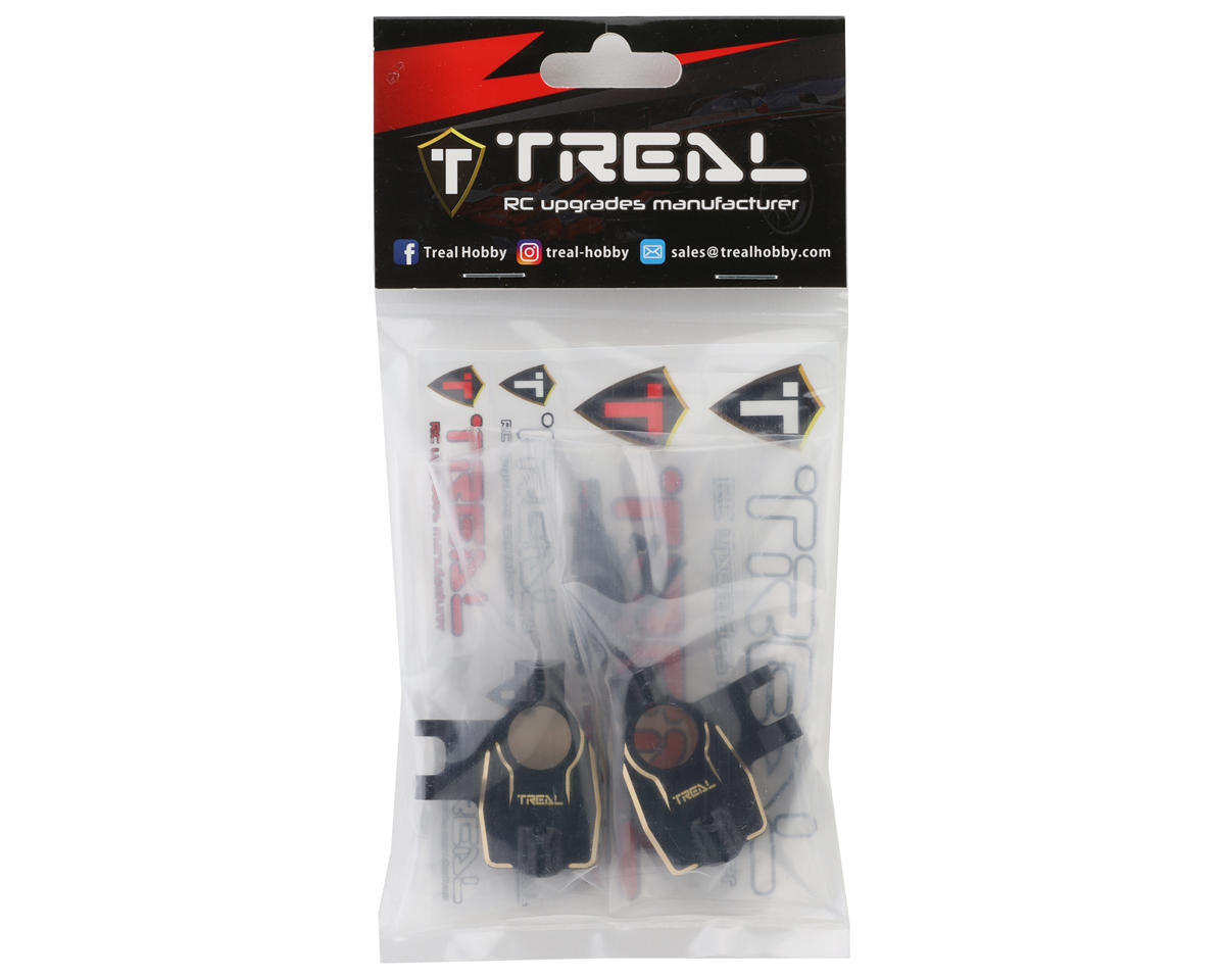 Axial SCX10 III Brass Front Inner Portal Covers (60g)