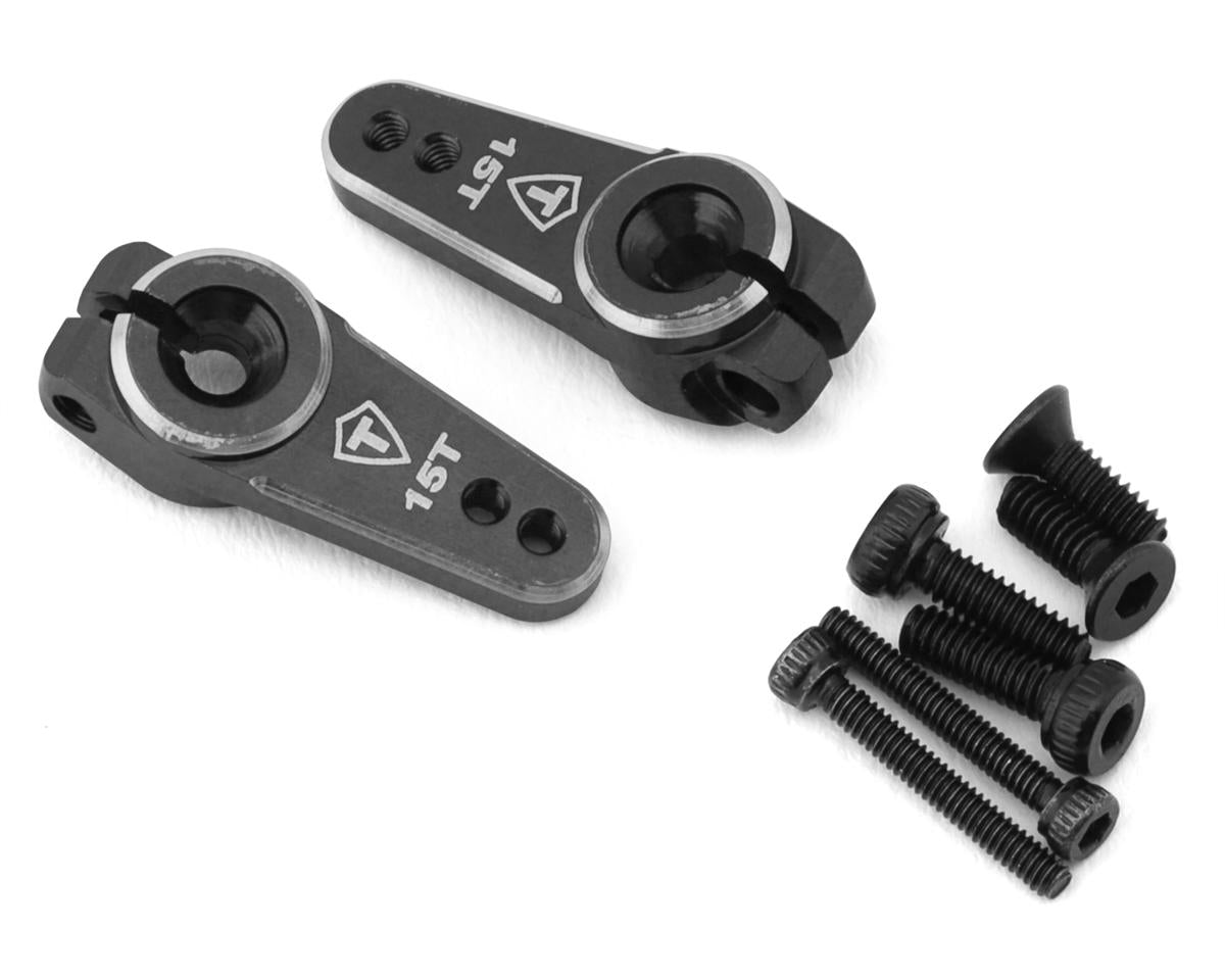 Axial SCX24 Aluminum Servo Horn (Grey) (2) (15T) (Emax)