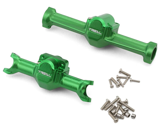 Axial SCX30 7075 Aluminum Front & Rear Axle Housings Set (Green)