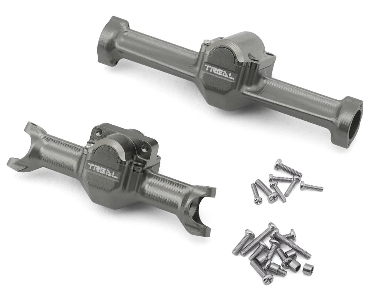 Axial SCX30 7075 Aluminum Front & Rear Axle Housings Set (Gun Metal)