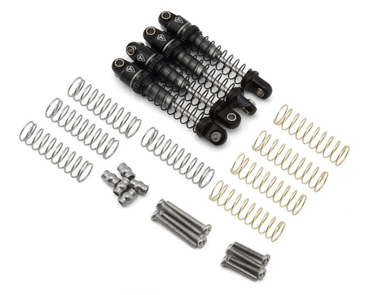 Axial SCX30 26mm Aluminum Oil-Filled Threaded Shocks (Titanium) (4)
