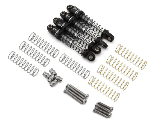 Axial SCX30 26mm Aluminum Oil-Filled Threaded Shocks (Silver) (4)