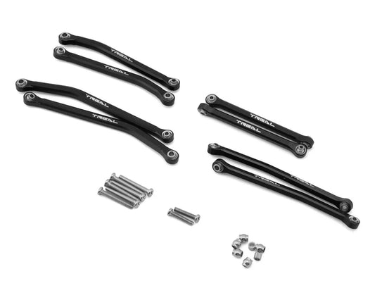 Axial SCX30 Aluminum High Clearance Suspension Links Set (Black)
