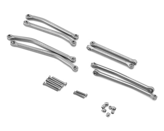 Axial SCX30 Aluminum High Clearance Suspension Links Set (Silver)
