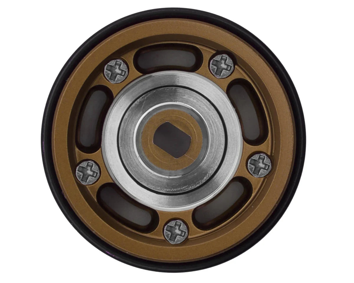 0.7" 5-Slot Aluminum Micro Rock Crawler Beadlock Wheels (Bronze) (4) (8g ea)