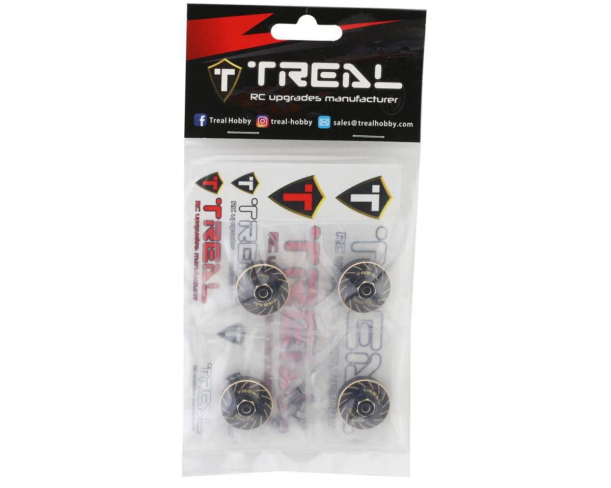 Extended Brass Wheel Hub Hex for TRX-4M (x4) (17g) (+10mm)