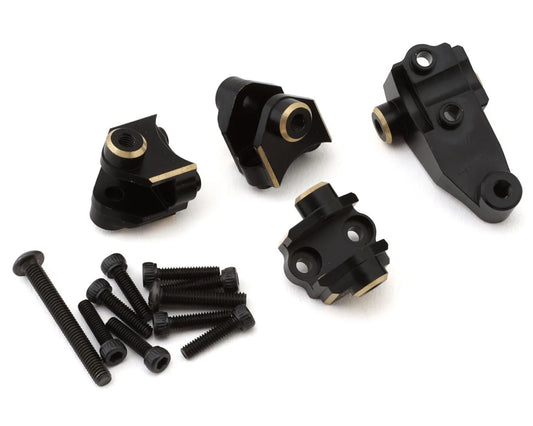 Brass Lower Shock Mounts for Traxxas TRX-4 (Black) (4) (45g)