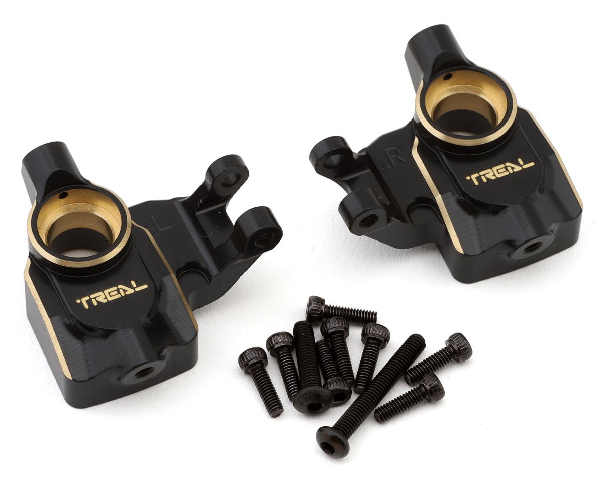 Axial UTB18 Brass Front Steering Knuckles (Black)