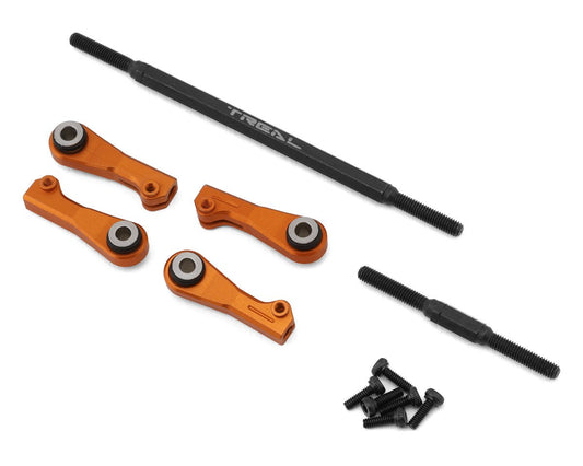 Axial UTB18 Adjustable Steering Link Tie Rod Set (Orange)
