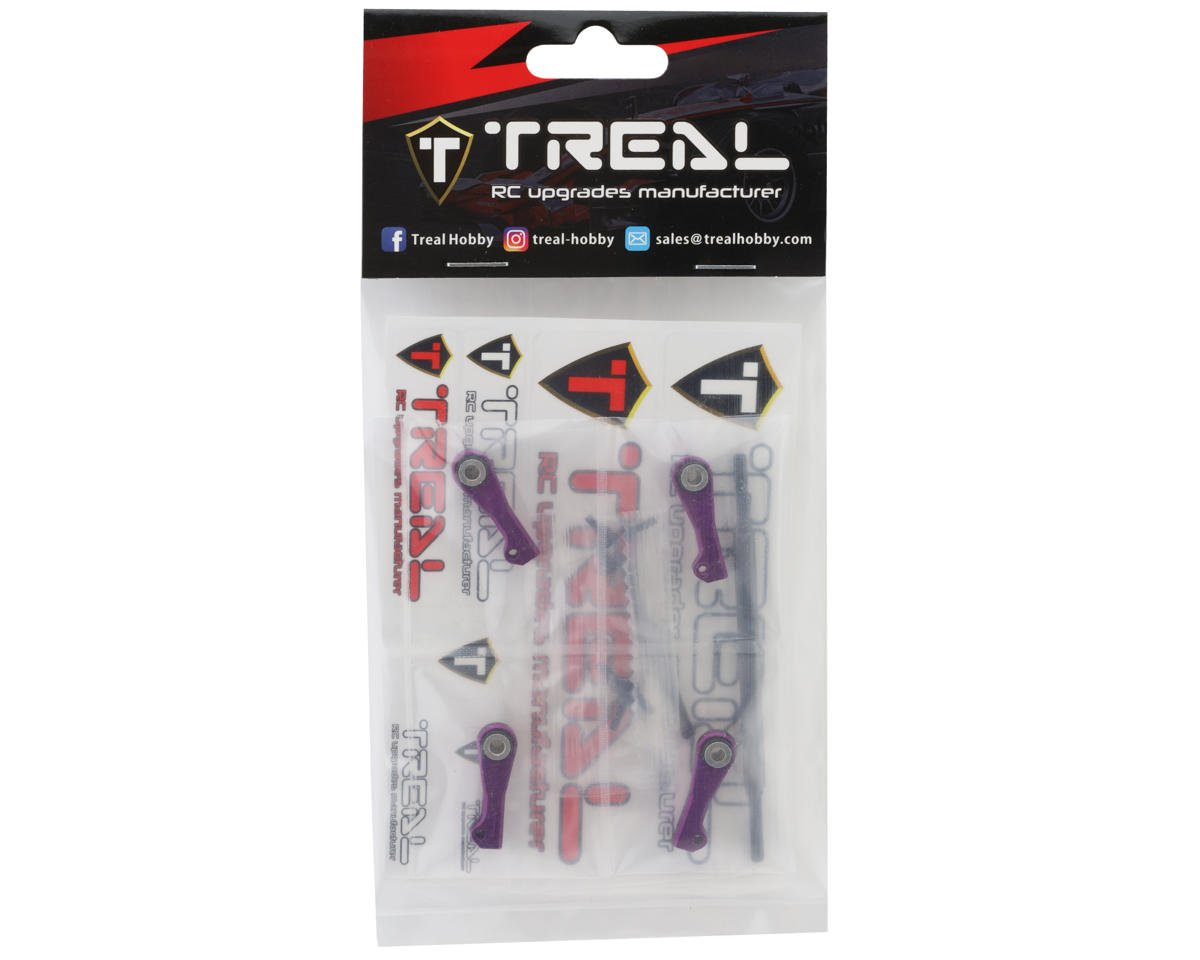 Axial UTB18 Adjustable Steering Link Tie Rod Set (Purple)