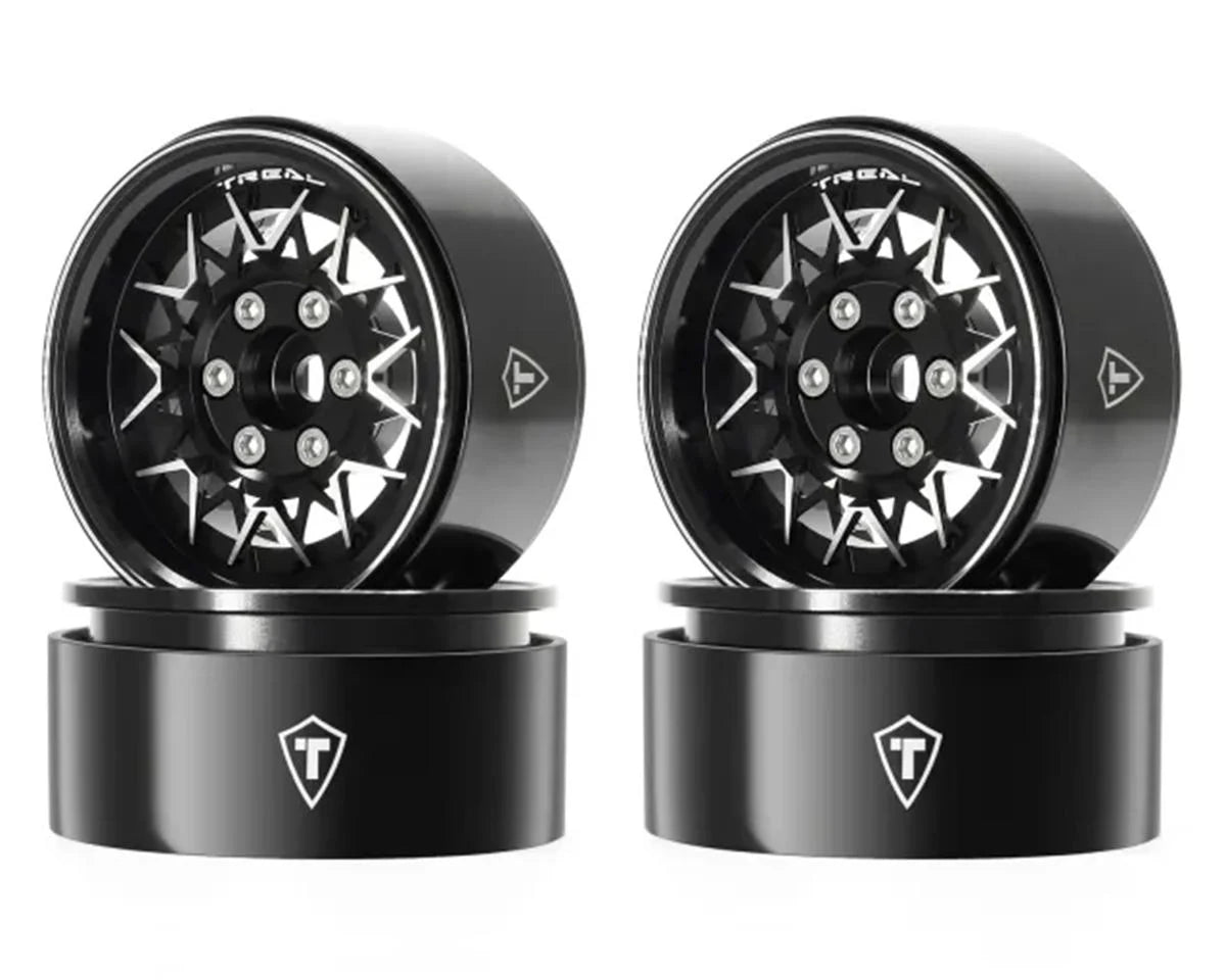 Type V 1.9" V-Spoke Beadlock Wheels (Black) (4)
