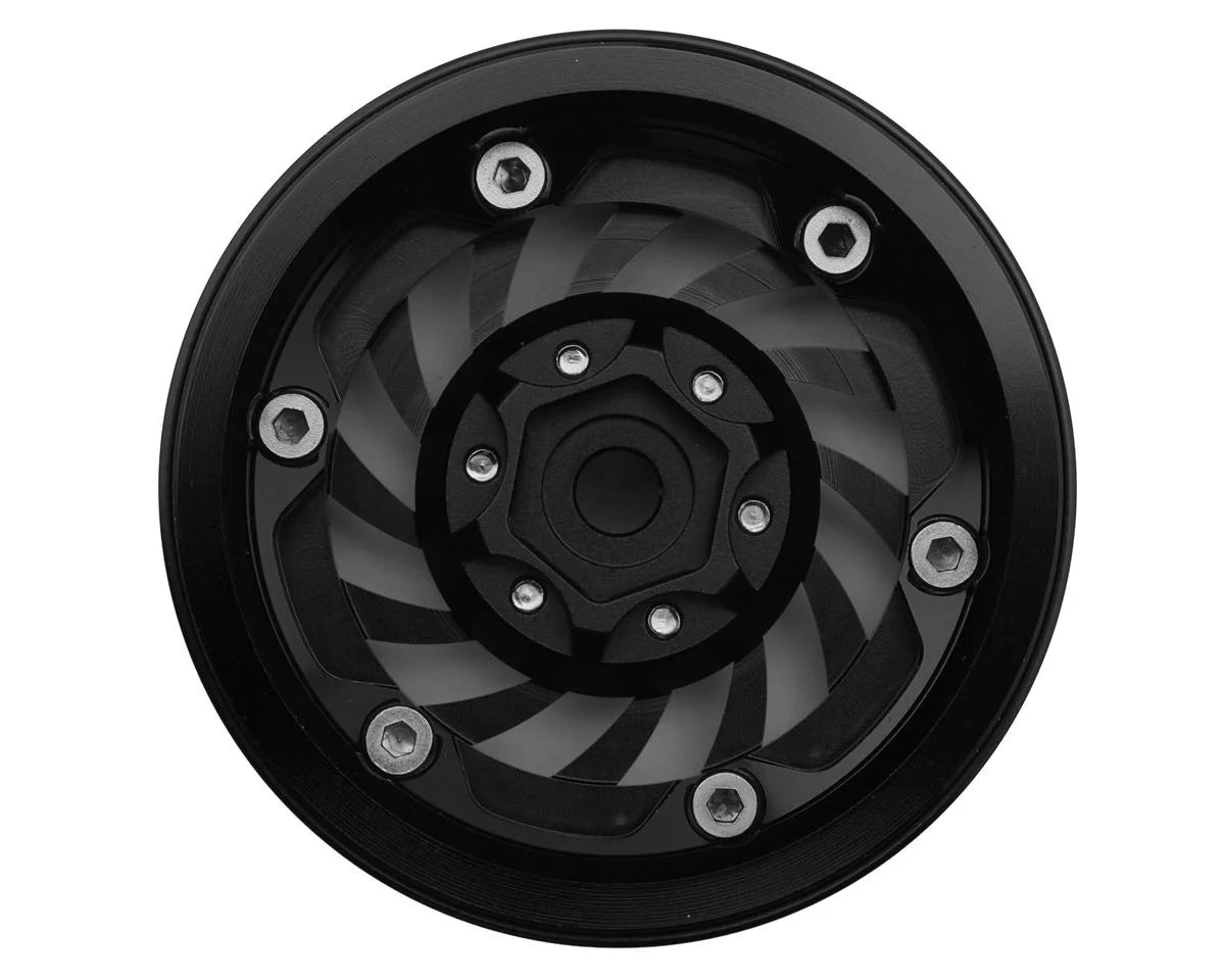 Cyclone 1.9" Aluminum Beadlock Wheels (Black) (4) (122.5g)