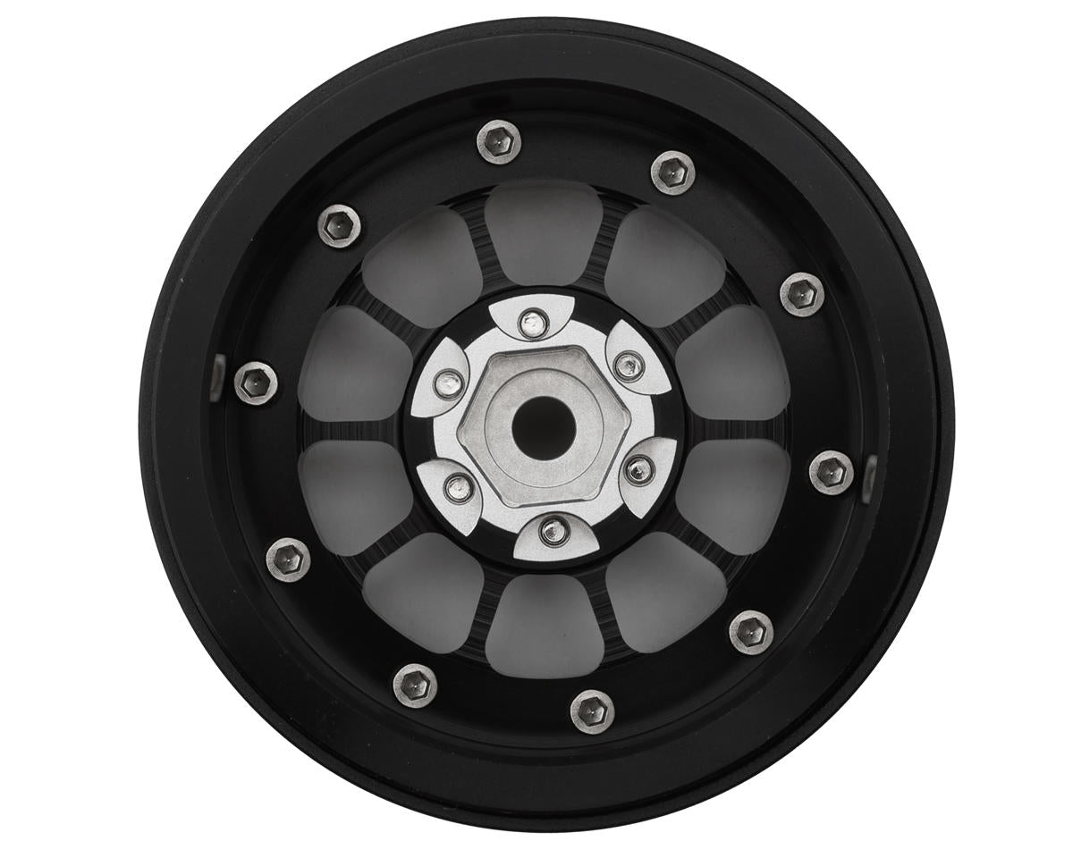 2.2" Type-A Beadlock Wheels (Black/Silver) (2)