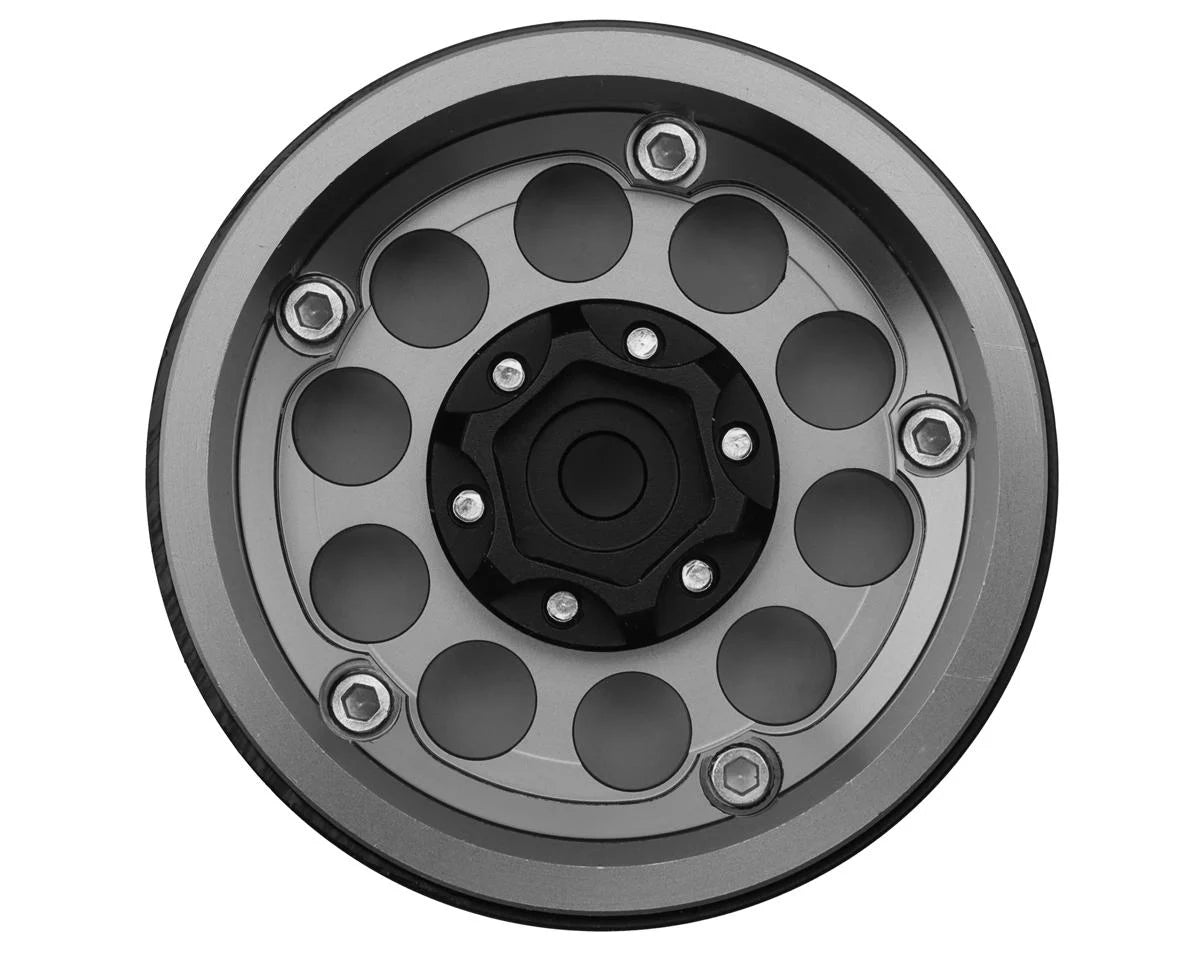 Treal Hobby Type F 1.9" 10-Hole Beadlock Wheels (Grey) (x4)