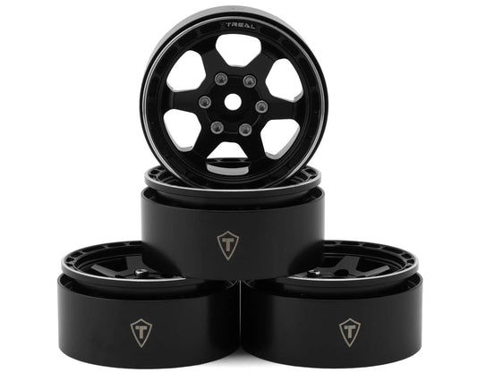 Type H 1.9" 6-Spoke Beadlock Wheels (Black) (4)