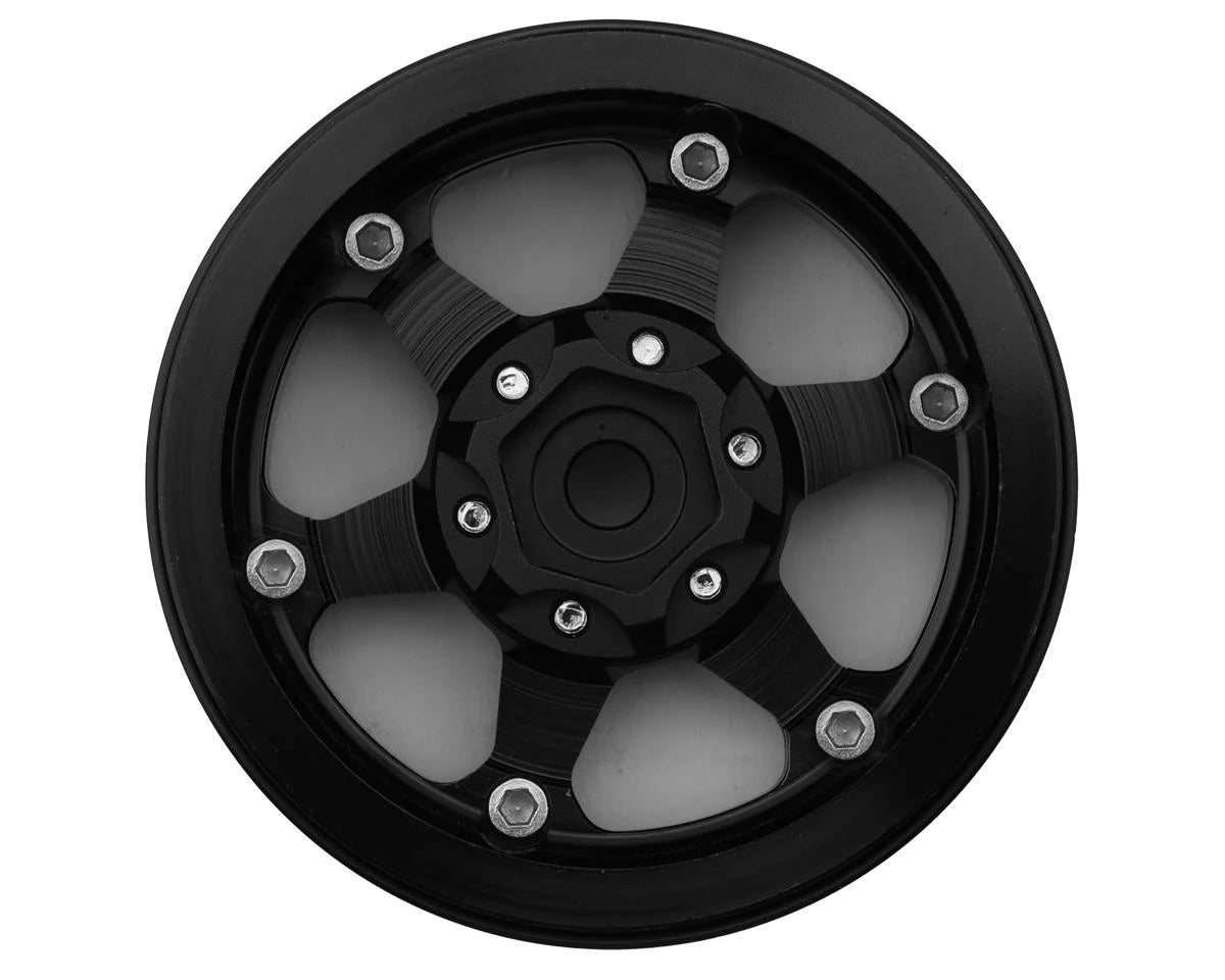 Type H 1.9" 6-Spoke Beadlock Wheels (Black) (4)