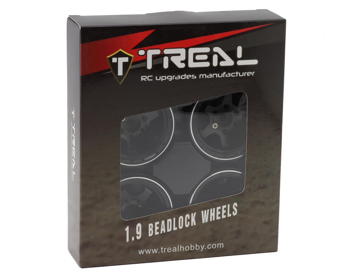 Type H 1.9" 6-Spoke Beadlock Wheels (Black) (4)