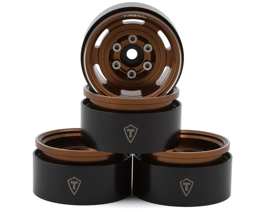 1.55" Type A Vintage Wagon Aluminum Crawler Beadlock Wheels (Bronze) (4) (103.7g ea)