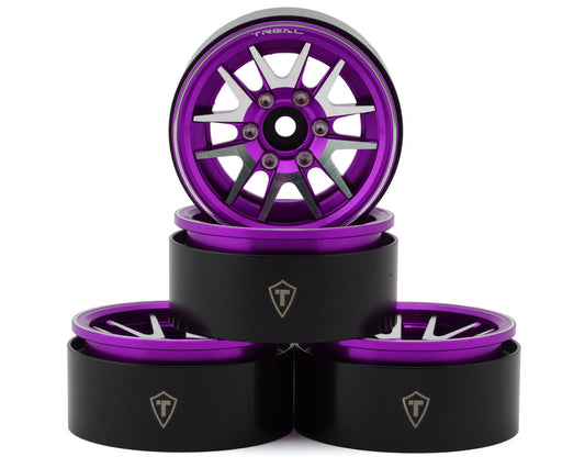 Type L 1.9" V-Spoke Beadlock Wheels (Purple) (4)