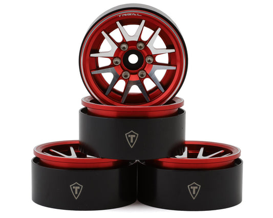 Type L 1.9" V-Spoke Beadlock Wheels (Red) (4)