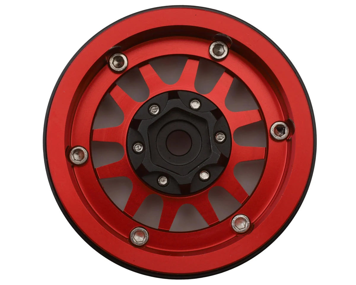 Type L 1.9" V-Spoke Beadlock Wheels (Red) (4)