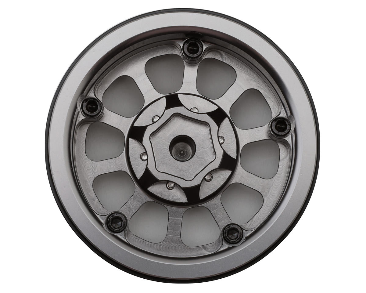 Type V2 1.9" Beadlock Wheels (Black/Silver) (4)