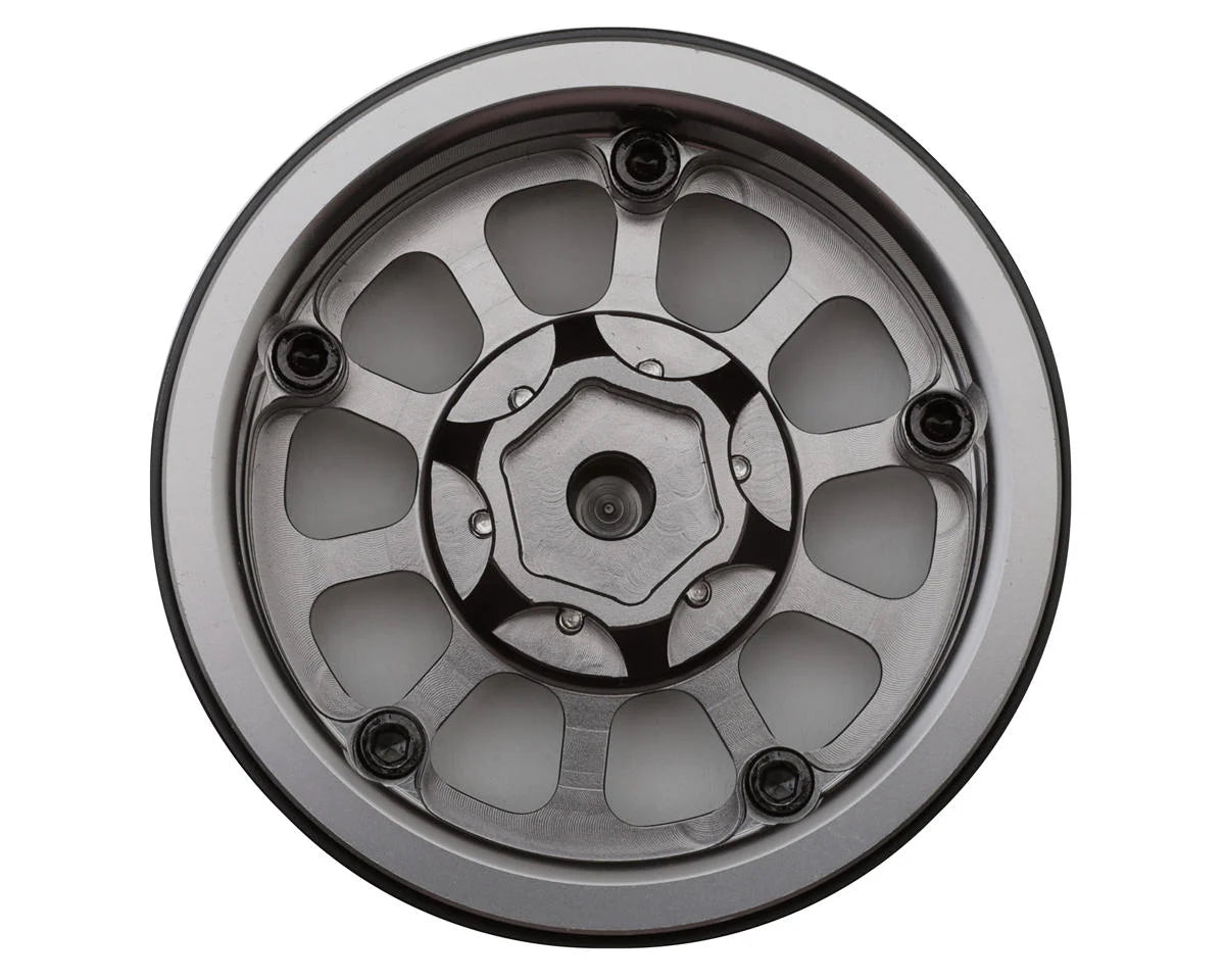 Type V2 1.9" 10-Spoke Beadlock Wheels (Titanium/Silver) (x4)