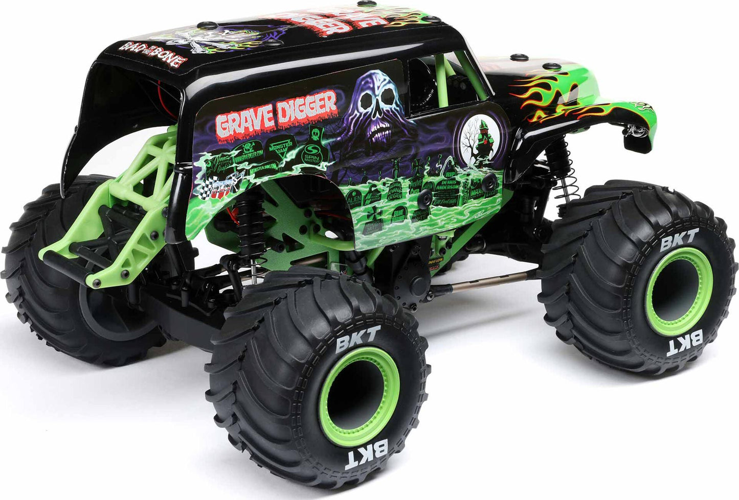 1/18 Mini LMT 4X4 Brushed Monster Truck RTR, Grave Digger