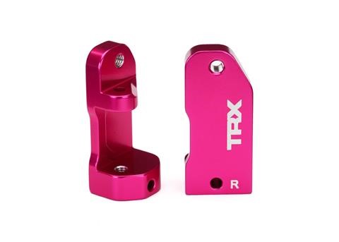 L/R Aluminum Caster Blocks 30° (Pink)