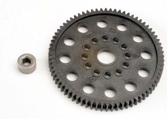 Spur gear (72-Tooth) (32-pitch) w/bushing