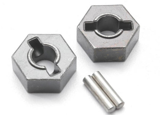 14mm Hex Wheel Hubs w/ 2.5x12mm Axle Pins (x2)