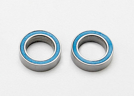 8x12x3.5mm Blue Rubber Sealed Ball Bearings (2)