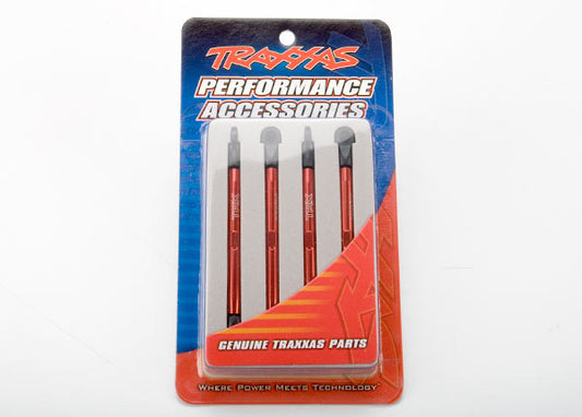 Toe links, aluminum (red-anodized) (x4)