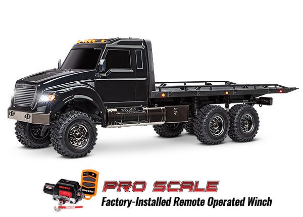 TRX-6 Ultimate RC Hauler: 1/10 Scale 6X6 w/ LEDs - Black