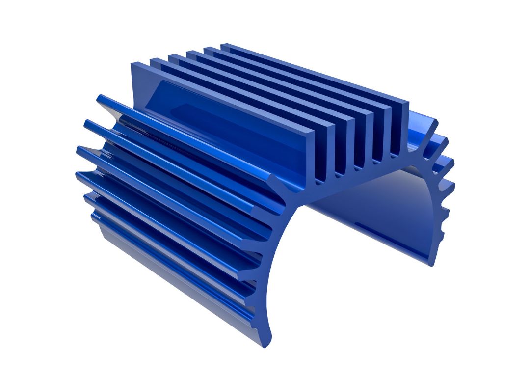 Heat Sink, Titan 87T Motor (6061-T6 Aluminum, Blue-Anodized)