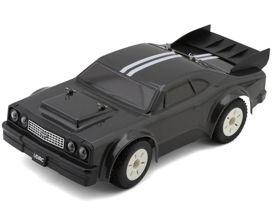 1/16 RTR Electric High Speed AWD Drag Racing Car (Brushed) (Black) w/2.4GHz Radio, Battery & Charger