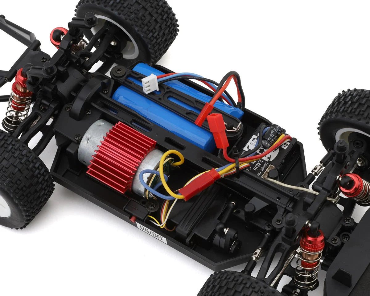 1/16 RTR Electric High Speed AWD Drag Racing Car (Brushed) (Black) w/2.4GHz Radio, Battery & Charger