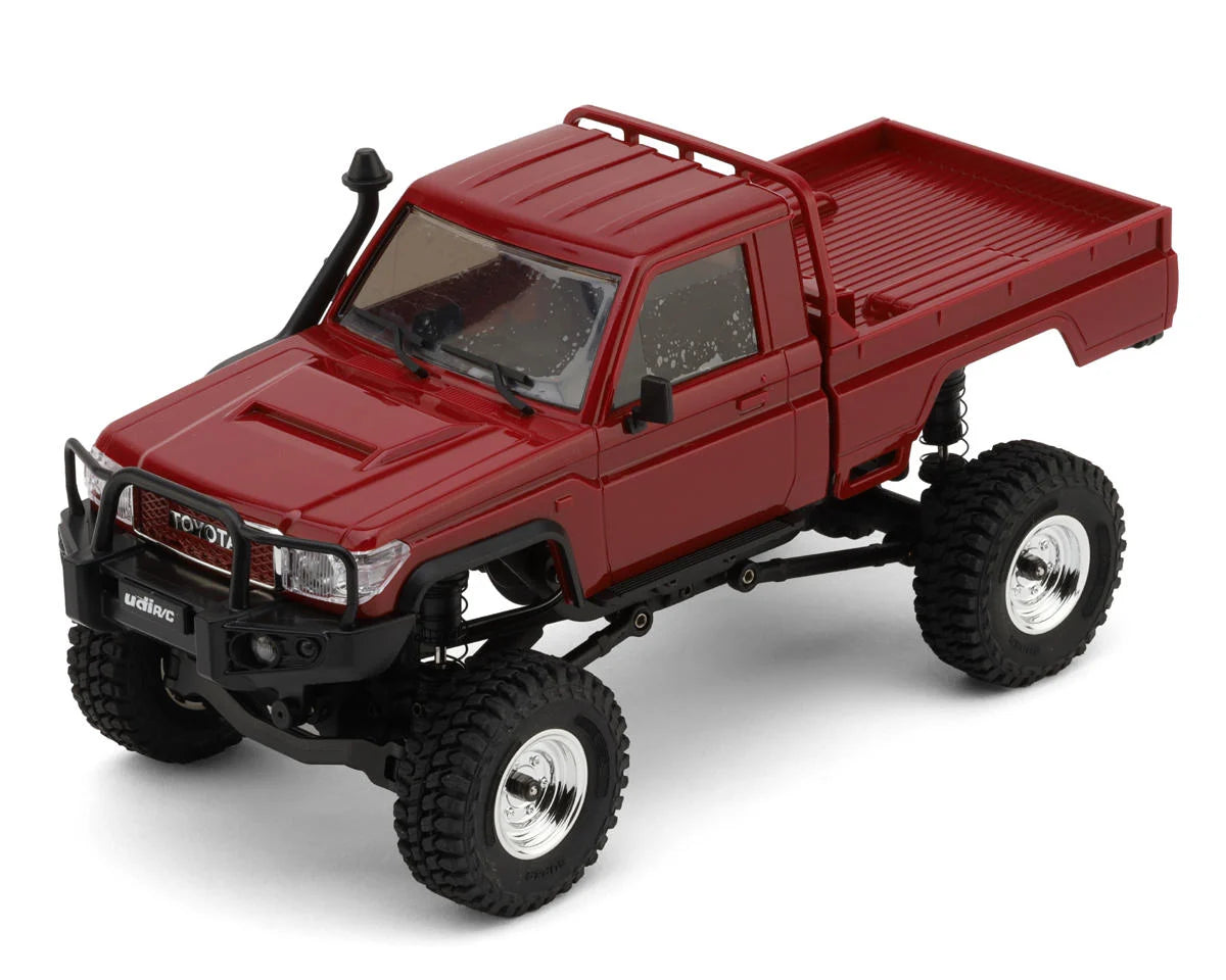 UCX24 Pro Toyota Land Cruiser 1/24 RTR Brushless Micro Rock Crawler (Red) w/2.4GHz Radio, Battery & Charger